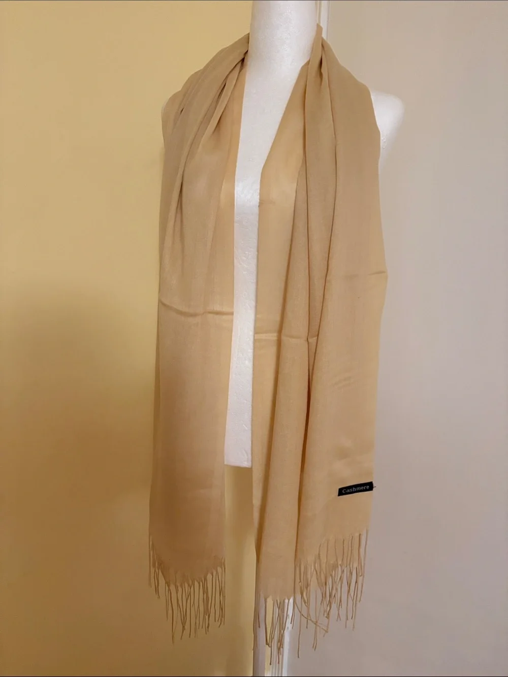 New Scarf - Tan Wrap  27” X  68” In